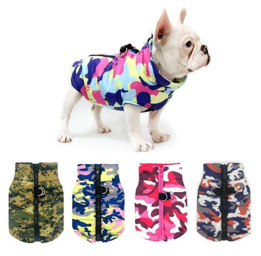 Quilted Camo Dog Jacket